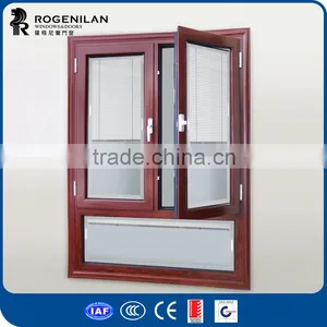 ROGENILAN 568 Series Double Glass Aluminium Window With Built in Blinds Prices thumbnail-3