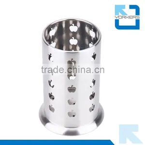 Stainless Steel Chopstick Fork & Kitchen Knife Round Holder/container thumbnail-5