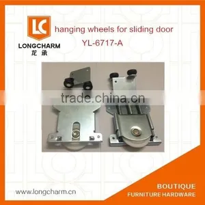 Hanging Metal Caster Wheels Roller Wardrobe Door Hardware Wardrobe Roller Wheel thumbnail-1