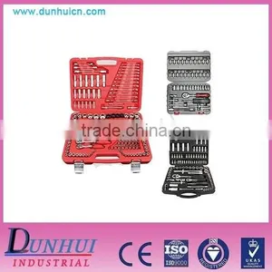 150pc 1/4", 3/8", 1/2" Sockets Set, Socket Wrench, Hand Tools for Building Construction, Combined thumbnail-1