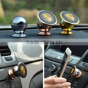 Luxurious Golden Car Mount Holder Ball Sticky Magnetic Stand China Cell Phone Mount for Car China Stock thumbnail-3