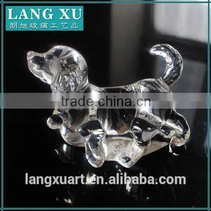 LX-D031 Fashionable Animal Figurines Decoration Dog Glass Crafts thumbnail-2
