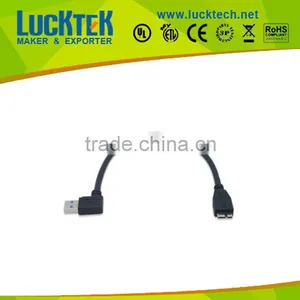 USB 3.0 A Right Angle Male to Micro B Male Cable, 30cm thumbnail-1