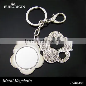 Novel Metal Key Chains in Flower Design With Mirror HYKC-201 thumbnail-1