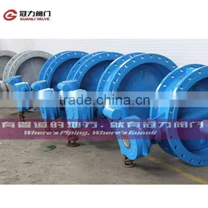 WCB Ductile Iron Gear Box Triple Offset Butterfly Valve thumbnail-1