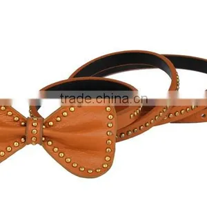 2014 Korean Fashion Ladies PU Rivet Bowknot Belt SWF-W15062925 thumbnail-6