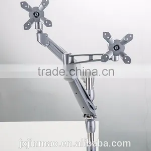 Modern Appearance Lcd Arm Support Clamp Mount and Grommet Mount Hanging Dual Monitors Screens Lcd Arm thumbnail-4