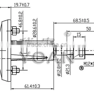 High Performance High Safety Lock With Master Key for Sell Card Machine thumbnail-2