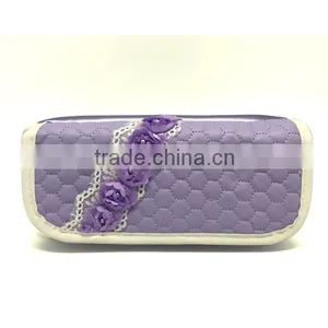 Flower Design School Pencil Case With Zipper thumbnail-1