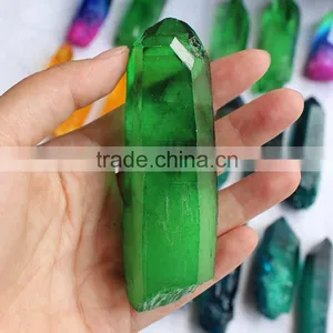 Natural Raw Angel Aura Quartz Crystal Point thumbnail-4