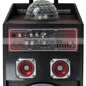 Hot Sale 10 Inch Best Woofer Active Bluetooth Speaker With Lighting Ball thumbnail-5