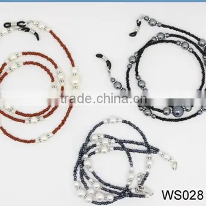 Custom Beaded Eyeglass Chains Pearl Sunglasses Retainer Strap, Neck Strap thumbnail-1