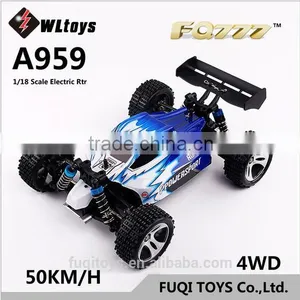 Wltoys A959 2.4G Rc1/18 Scale Remote Control 50km/h High Speed Racing Car RTR thumbnail-1