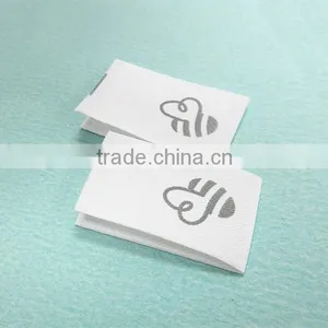 High Quality Soft Feeling Dull Satin Printed Baby Garment Main Label thumbnail-1