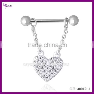 Wholesale 3 Colors Body Piercing Adjustable Nipple Ring thumbnail-2