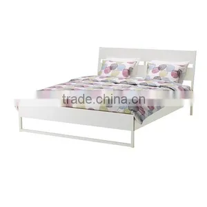 Metal Material and Commercial Furniture General Use Hotel Strong Wood Single Bed Strong Bed Frames thumbnail-3