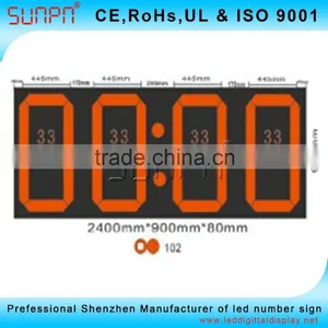 Asian Digital Led Clock Sign With Remote Controller,Led Clock Display Low Price With Good Quality thumbnail-3