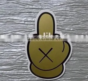 White Pvc Water Proof Car Bumper Sticker thumbnail-2