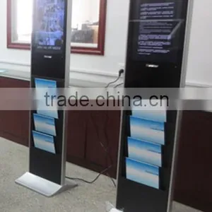 22" Inch Floor Stand Wireless With Magazine Rack Electronic ad Player thumbnail-6
