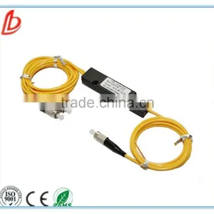 Hot Sale fc Upc 1*2 Fiber Optic PLC Splitter, Steed Tube Mini Fiber 1:2 Optical Splitter thumbnail-1