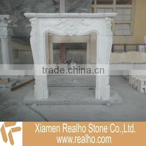 White Marble Fireplace Surround thumbnail-1