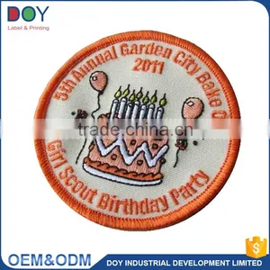 Wholesale High Quality Customized Designed Washable Eco-friendly Garment Fabric Embroidery Badges thumbnail-3