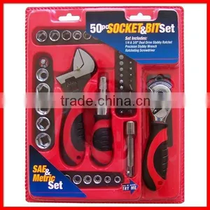 53pc Stubby Socket and Bit Tool Set thumbnail-1