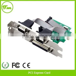 2 Port PCI-E Adapter RS-232 Serial COM & 1 Port Printer Parallel LPT Port thumbnail-3
