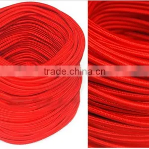 100m Textile/Cloth Covered Wire 2 Core Round Wire, Vintage Style Rayon Fabric Wire for Pendants, Lamps thumbnail-4