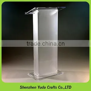 Acrylic Lectern/Podium Rostrum/Pulpit Acrylic Dais Clear Acrylic Church Podium Stand,Plexiglass Cheap Pulpit thumbnail-1
