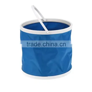 Canvas Folding Bucket Outdoor Portable Fishing Bucket Fishing Tackle thumbnail-3