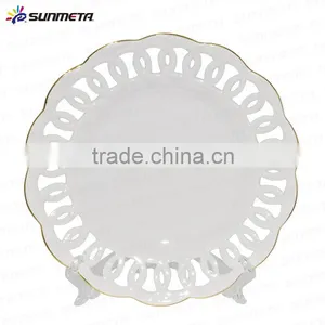 2016 Fashion Decoration 8" Ceramic Engraving Sulimation Plate thumbnail-4