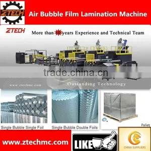 Ztech Brand 7 Layers PE Air Cushion Bubble Film Lamination Mahcine thumbnail-1