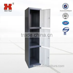 New Style Black And White 3 Door Vertical Steel Locker thumbnail-4