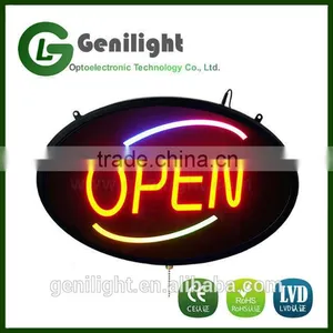23*14 Inch High Quality Store Led Open Sign Board/oval Led Open Sign thumbnail-4