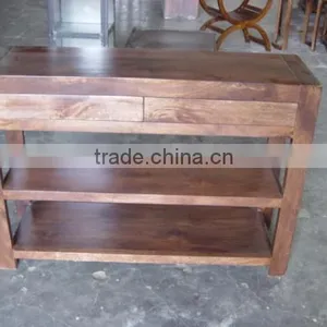 WOOD CONSOLE TABLE thumbnail-1