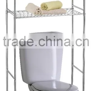 2 Tier Storage Shelf Space Saver Bathroom Furniture thumbnail-1
