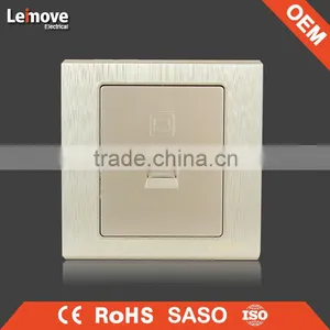 Woven Gold Finish Telephone Socket Phone Outlet thumbnail-2