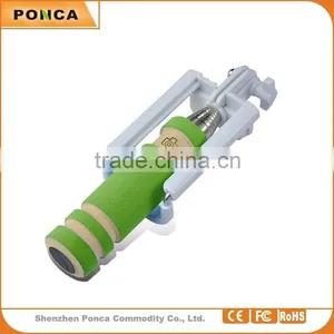 Factory Wholesale Mini Cable Selfie Stick For IOS and Most Adroid Phones Without Bluetooth and Battery thumbnail-1