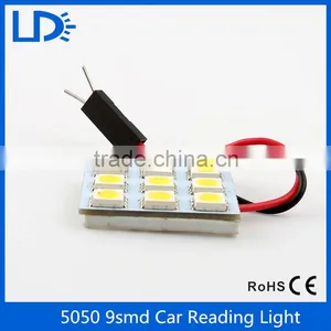 Big Promotion 5050 9SMD COB LED Panel Super White Car Auto Interior Reading Map Lamp Bulb Light Dome Top Light thumbnail-5