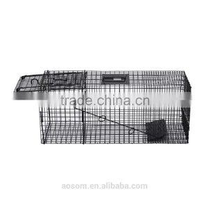 PawHut Black Pet Small Metal Animal Trap thumbnail-3