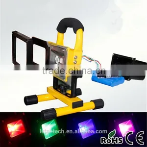 2016 New IP65 50w 100w 200w Portable Rechargeable RGB Dimmable Led Flood Light With CE ROHS Warm White 3 Years Warranty thumbnail-4