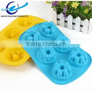 6 Cavities Castle Silicone Microwave Cake Pan thumbnail-2