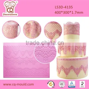 New 3d Silicone Lace Mat for Cake Decoration, Silicone Cake Decorative Lace Mat thumbnail-1