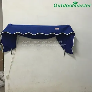 Outdoor 6x2Feet Door Canopy Decorator Blue Manual Window Awning thumbnail-3