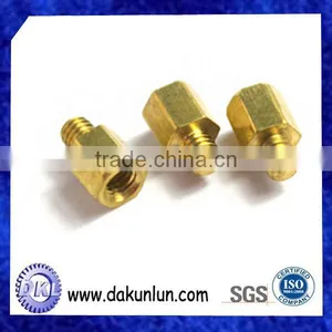 China Custom Hex Brass Bolt With Thread thumbnail-3