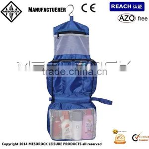 Large Hanging Wash Bag Men's Women's Toiletries Travel Make-Up Case, Zip Closure thumbnail-2