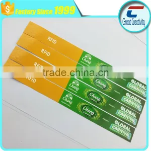 Custom Logo Printing Disposable Paper One off Rfid Smart Wristband Blacelet for Festival Events or Exhibitions thumbnail-5