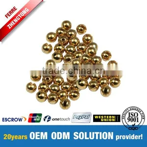 3.5mm Slotted Tungsten Perlen Gold 100 per Pack thumbnail-1