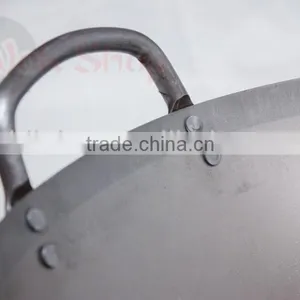 Chinese Wooden Handle Carbon Steel Wok thumbnail-3